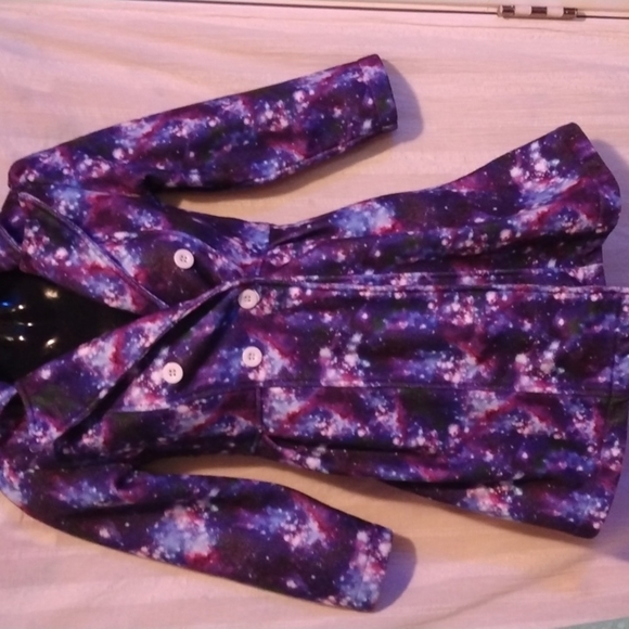 Girls  fleece jacket Funnycokid  sz 8 - Picture 1 of 3